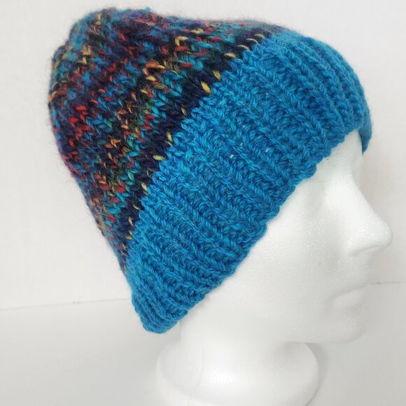 Turquoise Wool Tuque - Picture 1 of 2